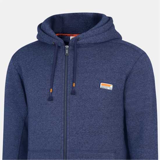 SoulCal Signature Zip Hoodie Mens Indigo Marl 