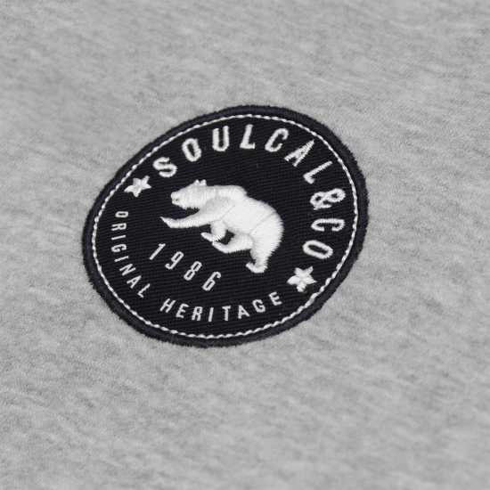 Soulcal Signature Zip Hoodie Mens Сив марл 