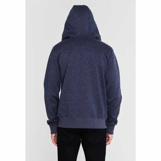 Soulcal Signature Zip Hoodie Mens Индиго Марл Soulcal Signature Zip Hoodie Mens Индиго Марл