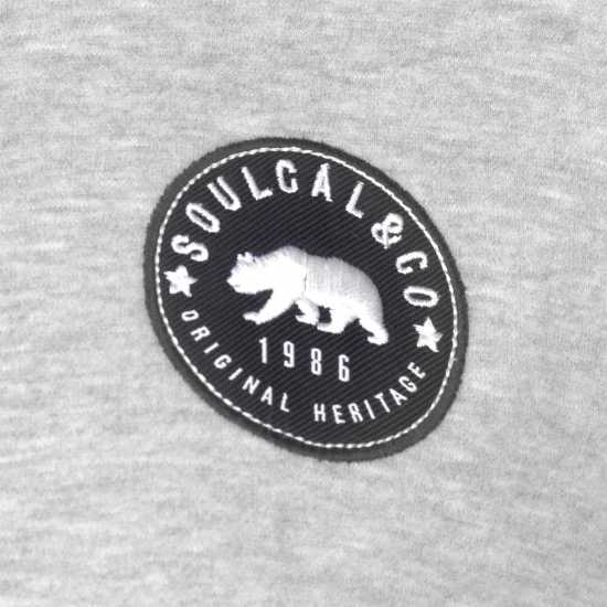 Soulcal Signature Oth Hoodie Mens Сив марл Мъжки суитчъри и блузи с качулки