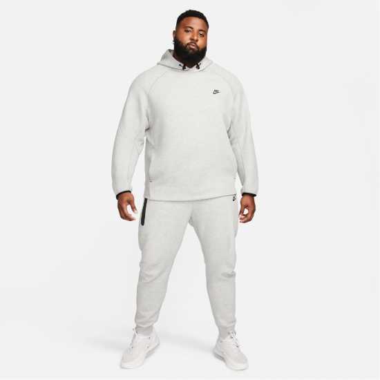 Nike Nk Tch Flc Po Hoodie Dk Grey/Black Мъжки суитчъри и блузи с качулки