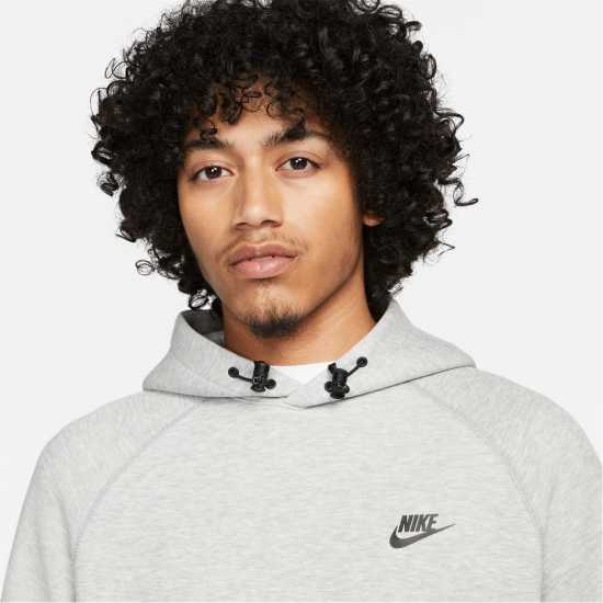 Nike Nk Tch Flc Po Hoodie Dk Grey/Black Мъжки суитчъри и блузи с качулки