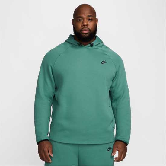 Nike Nk Tch Flc Po Hoodie Green/Black - Мъжки суитчъри и блузи с качулки