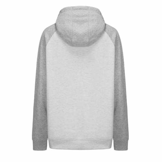 Slazenger Fleece Contrast Hoodie Mens Ice Marl/Grey Мъжки суитчъри и блузи с качулки