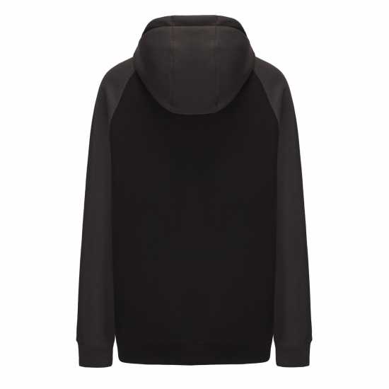 Slazenger Fleece Contrast Hoodie Mens Black/Charcoal Мъжки суитчъри и блузи с качулки