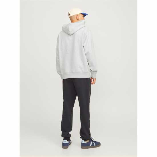 Jack And Jones Urban Edge 400 Gsm Hoodie Mens White Melange 