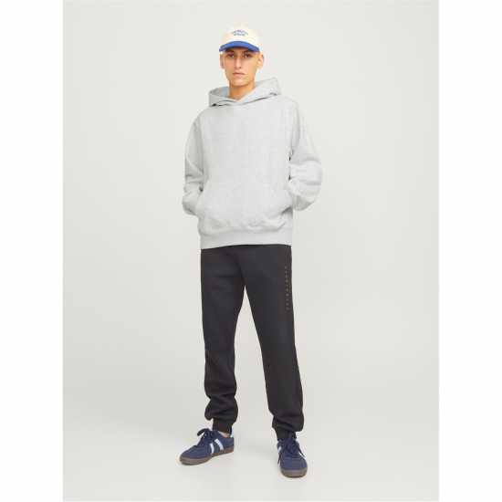Jack And Jones Urban Edge 400 Gsm Hoodie Mens White Melange 