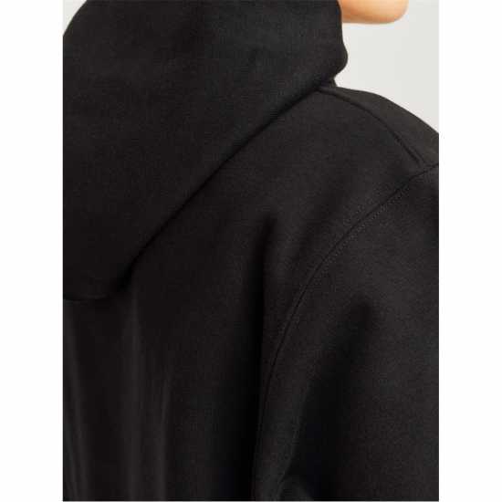 Jack And Jones Urban Edge 400 Gsm Hoodie Mens Black 