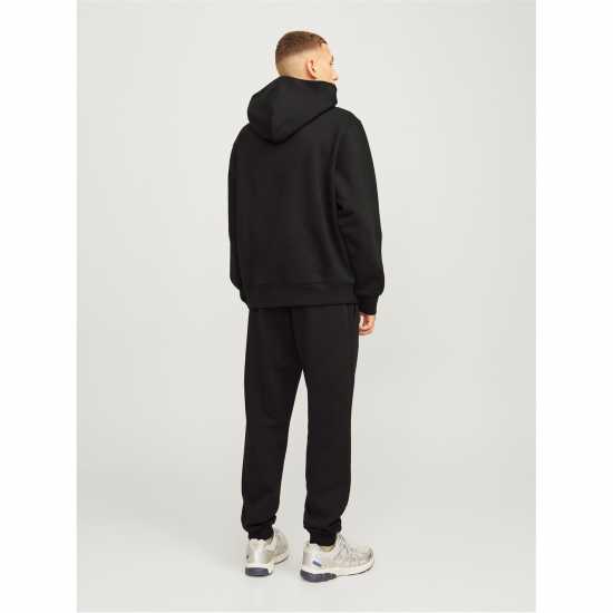 Jack And Jones Urban Edge 400 Gsm Hoodie Mens Black 