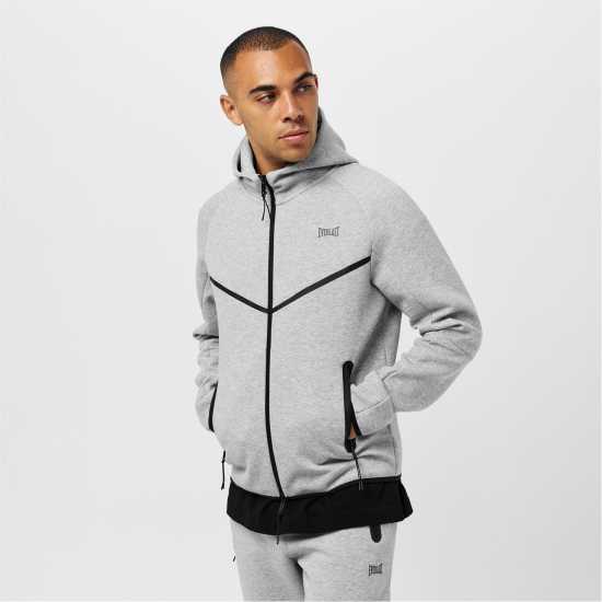 Everlast Elite Hood Mens Grey Marl Мъжки суитчъри и блузи с качулки