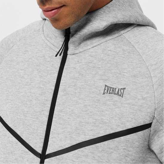 Everlast Elite Hood Mens Grey Marl Мъжки суитчъри и блузи с качулки