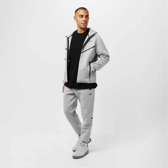 Everlast Elite Hood Mens Grey Marl Мъжки суитчъри и блузи с качулки