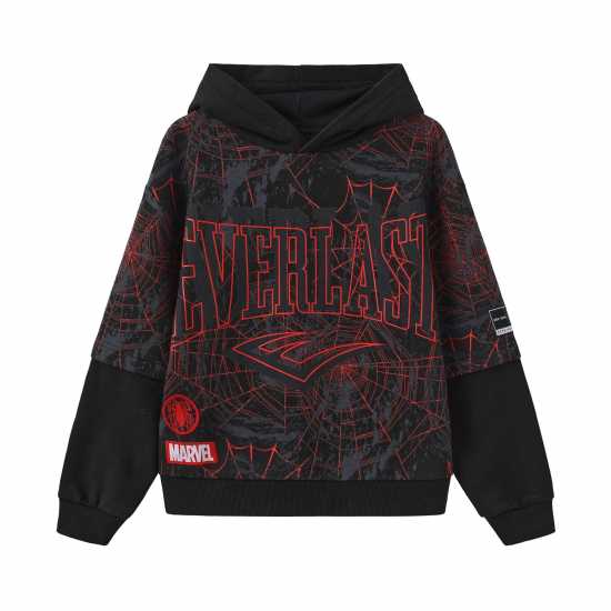 Детски суитчъри и блузи с качулки Everlast Spiderman Hoodie Juniors Черно Everlast Spiderman Hoodie Juniors Черно Детски суитчъри и блузи с качулки