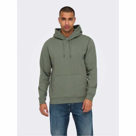 Only And Sons Connor Hoodie Кастор Сиво Мъжки суитчъри и блузи с качулки