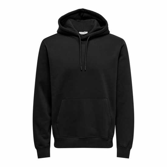Мъжки суитчъри и блузи с качулки Only And Sons Connor Hoodie Черно Only And Sons Connor Hoodie Черно Мъжки суитчъри и блузи с качулки