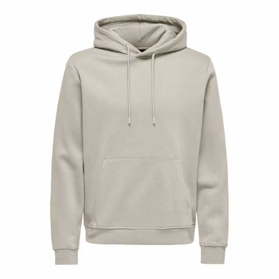 Only And Sons Connor Hoodie Сребърно облаче Мъжки суитчъри и блузи с качулки