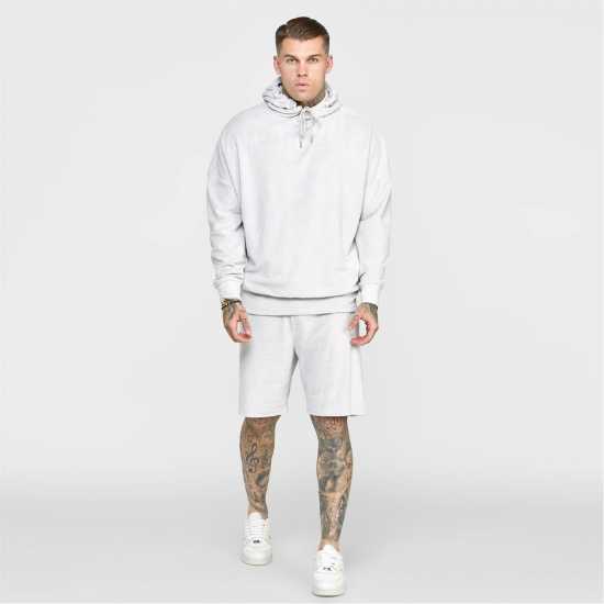 Мъжки суитчъри и блузи с качулки Siksilk Ecru Varsity Anniversary Print Oth Hoodie Mens Сиво Siksilk Ecru Varsity Anniversary Print Oth Hoodie Mens Сиво Мъжки суитчъри и блузи с качулки