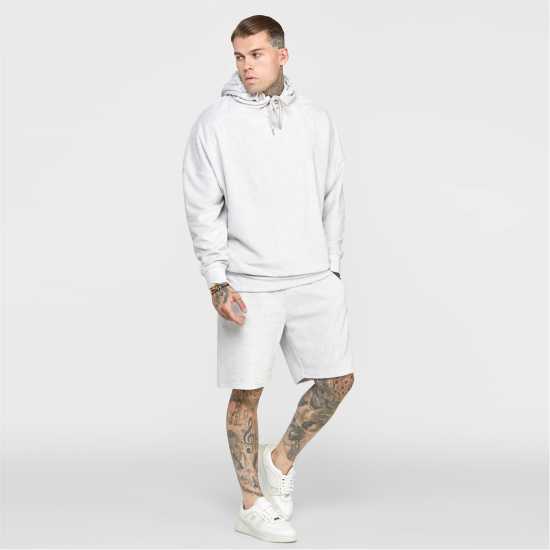 Мъжки суитчъри и блузи с качулки Siksilk Ecru Varsity Anniversary Print Oth Hoodie Mens Сиво Siksilk Ecru Varsity Anniversary Print Oth Hoodie Mens Сиво Мъжки суитчъри и блузи с качулки