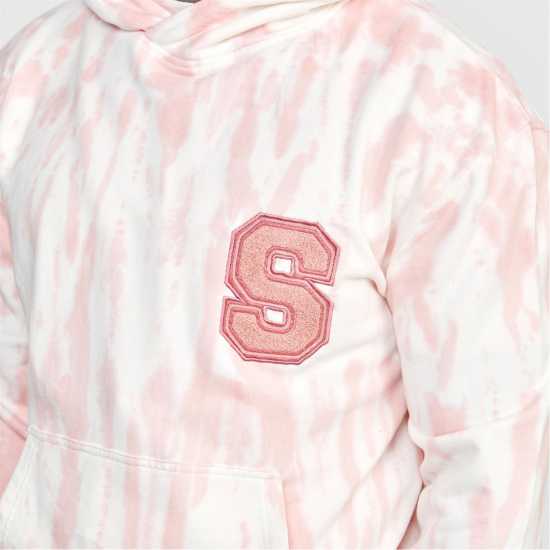 Мъжки суитчъри и блузи с качулки Siksilk Ecru Varsity Anniversary Print Oth Hoodie Mens Розово Siksilk Ecru Varsity Anniversary Print Oth Hoodie Mens Розово Мъжки суитчъри и блузи с качулки