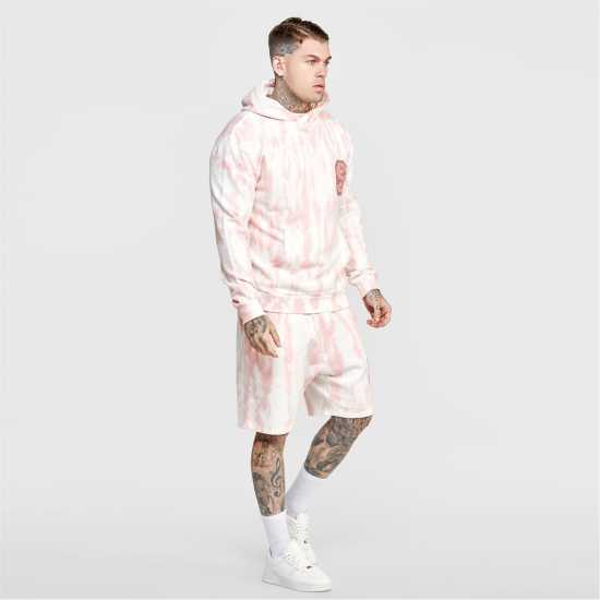 Мъжки суитчъри и блузи с качулки Siksilk Ecru Varsity Anniversary Print Oth Hoodie Mens Розово Siksilk Ecru Varsity Anniversary Print Oth Hoodie Mens Розово Мъжки суитчъри и блузи с качулки
