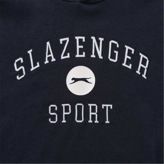 Мъжки суитчъри и блузи с качулки Slazenger Fleece Large Logo Hoodie Mens Navy Slazenger Fleece Large Logo Hoodie Mens Navy Мъжки суитчъри и блузи с качулки
