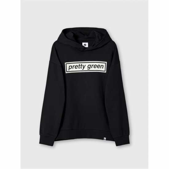 Pretty Green Pg Lf Box Print Hdy Sn61  Мъжки суитчъри и блузи с качулки