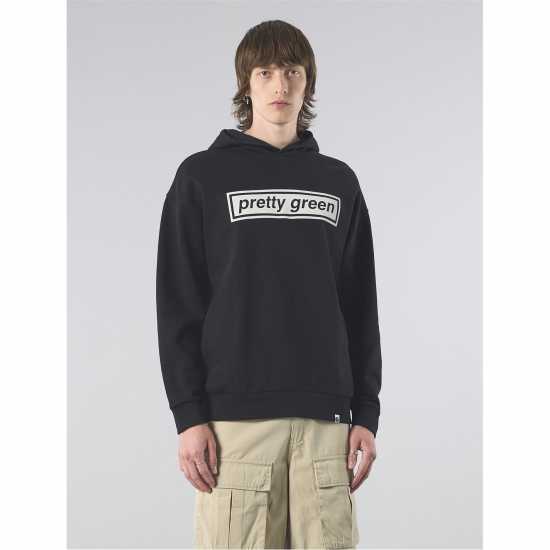 Pretty Green Pg Lf Box Print Hdy Sn61  Мъжки суитчъри и блузи с качулки