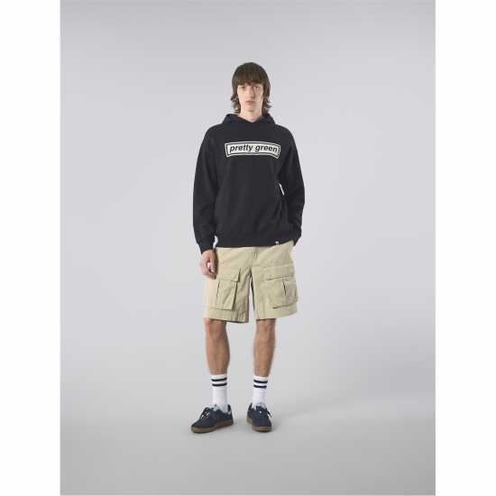 Pretty Green Pg Lf Box Print Hdy Sn61  Мъжки суитчъри и блузи с качулки