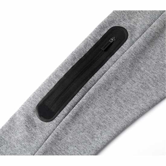 Kappa Tech Fl Mens Sweat Pullover Hoody Сив марл Мъжки суитчъри и блузи с качулки