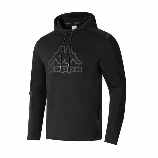 Мъжки суитчъри и блузи с качулки Kappa Tech Fl Mens Sweat Pullover Hoody Черно Kappa Tech Fl Mens Sweat Pullover Hoody Черно Мъжки суитчъри и блузи с качулки