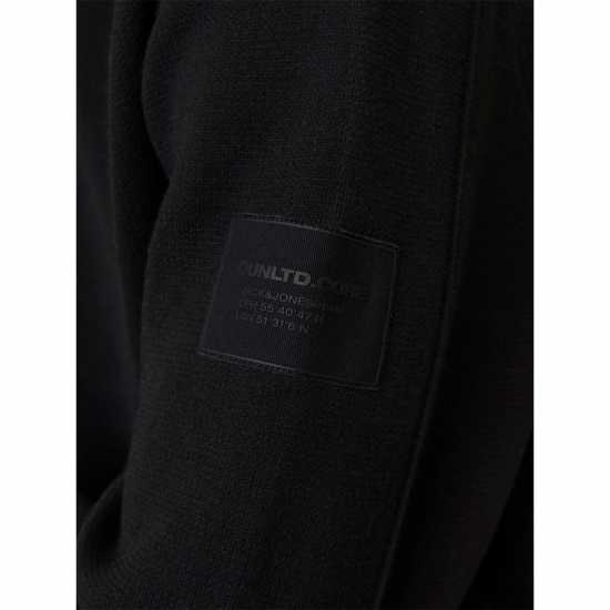 Мъжки суитчъри и блузи с качулки Jack And Jones Knitted Hoodie Mens Черно Jack And Jones Knitted Hoodie Mens Черно Мъжки суитчъри и блузи с качулки