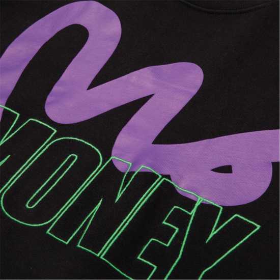 Money Stencil Block Hood Черно Мъжки суитчъри и блузи с качулки