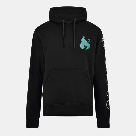 Money Sig Line Jersey Hood Black Мъжки суитчъри и блузи с качулки