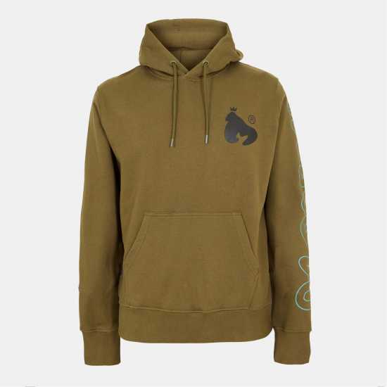 Money Sig Line Jersey Hood Olive Мъжки суитчъри и блузи с качулки