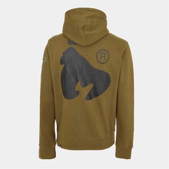 Money Sig Line Jersey Hood Olive Мъжки суитчъри и блузи с качулки