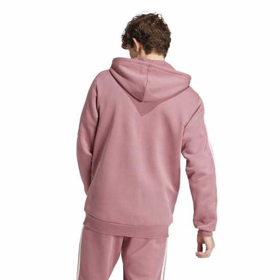 Мъжки суитчъри и блузи с качулки Adidas Essentials Fleece 3-Stripes Full-Zip Hoodie Mens Бордово Adidas Essentials Fleece 3-Stripes Full-Zip Hoodie Mens Бордово Мъжки суитчъри и блузи с качулки
