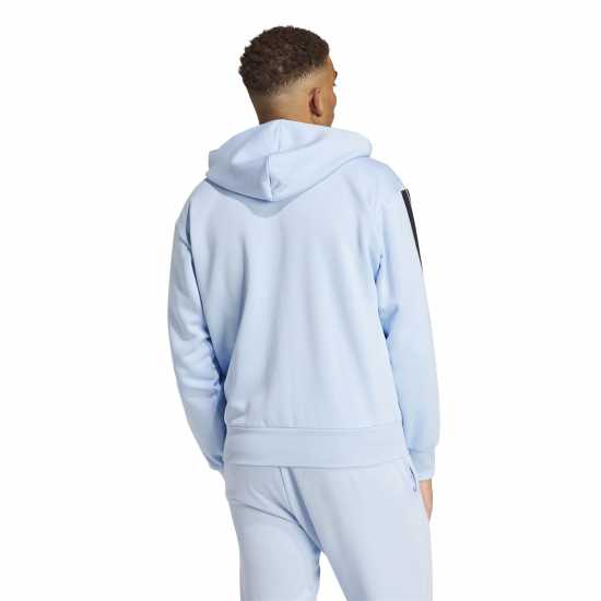 Мъжки суитчъри и блузи с качулки Adidas Essentials Fleece 3-Stripes Full-Zip Hoodie Mens Свети синьо Adidas Essentials Fleece 3-Stripes Full-Zip Hoodie Mens Свети синьо Мъжки суитчъри и блузи с качулки