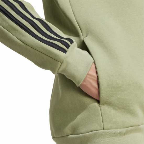 Мъжки суитчъри и блузи с качулки Adidas Essentials Fleece 3-Stripes Full-Zip Hoodie Mens Зелен палатка Adidas Essentials Fleece 3-Stripes Full-Zip Hoodie Mens Зелен палатка Мъжки суитчъри и блузи с качулки