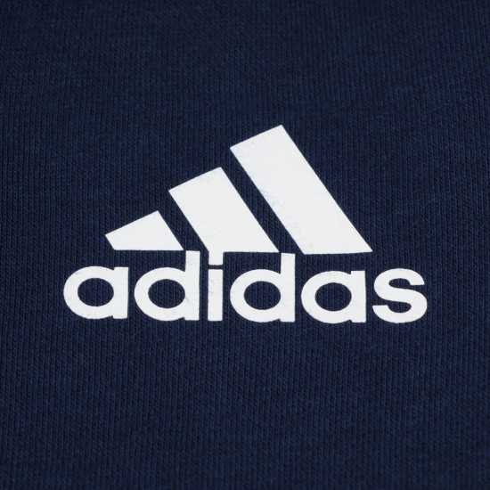 Adidas Essentials 3-Stripes Hoodie Kids Морско синьо/Бяло Детски суитчъри и блузи с качулки