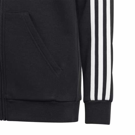 Adidas 3-Stripes Hoodie Kids Black/White Детски суитчъри и блузи с качулки