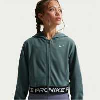 Nike Pro Dri-Fit Full Zip Hoodie Juniors Mineral Slate 
