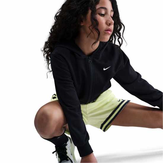 Nike Pro Dri-Fit Full Zip Hoodie Juniors Black Детски суитчъри и блузи с качулки