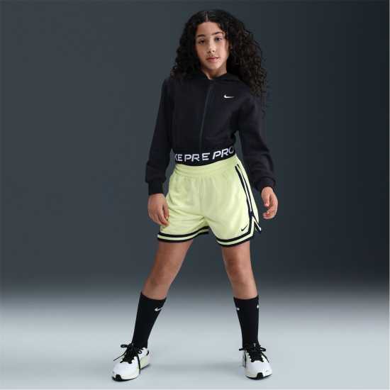 Nike Pro Dri-Fit Full Zip Hoodie Juniors Black Детски суитчъри и блузи с качулки