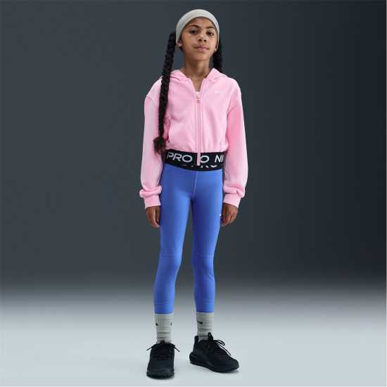 Детски суитчъри и блузи с качулки Nike Pro Dri-Fit Full Zip Hoodie Juniors Pink Nike Pro Dri-Fit Full Zip Hoodie Juniors Pink Детски суитчъри и блузи с качулки