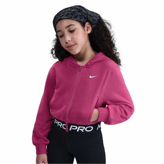 Детски суитчъри и блузи с качулки Nike Pro Dri-Fit Full Zip Hoodie Juniors Sweet Beet Nike Pro Dri-Fit Full Zip Hoodie Juniors Sweet Beet Детски суитчъри и блузи с качулки