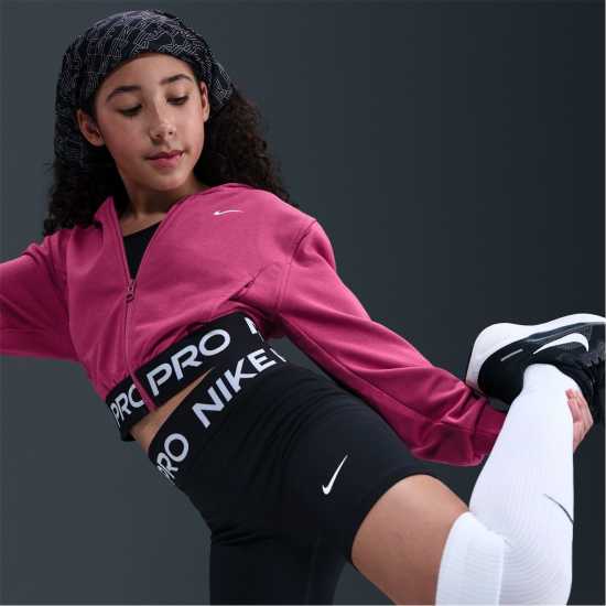 Детски суитчъри и блузи с качулки Nike Pro Dri-Fit Full Zip Hoodie Juniors Sweet Beet Nike Pro Dri-Fit Full Zip Hoodie Juniors Sweet Beet Детски суитчъри и блузи с качулки