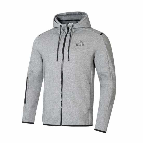 Kappa Tech Fl Full Zip Mens Hoody Сив марл Мъжки суитчъри и блузи с качулки