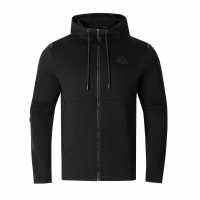Мъжки суитчъри и блузи с качулки Kappa Tech Fl Full Zip Mens Hoody Черно Kappa Tech Fl Full Zip Mens Hoody Черно Мъжки суитчъри и блузи с качулки