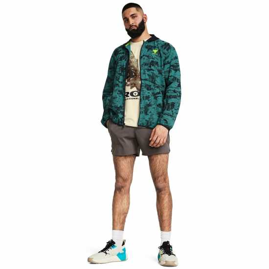 Under Armour Hybrid Zip Hoodie Синьо 