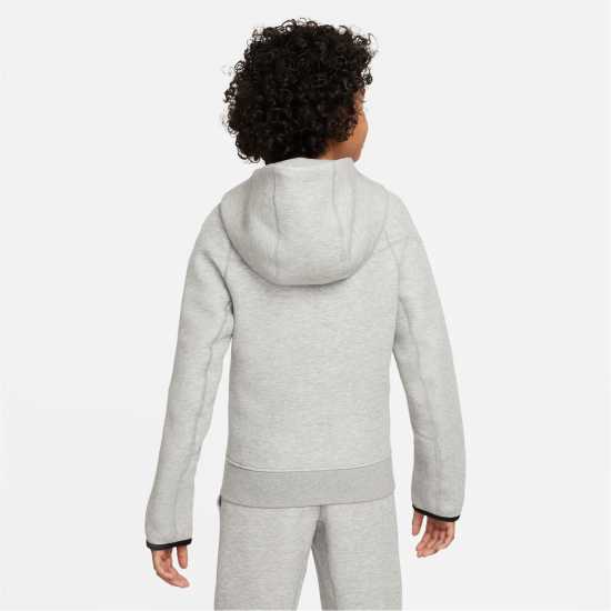 Nike Sportswear Tech Fleece Full-Zip Hoodie Juniors Сиво/Черно Детски суитчъри и блузи с качулки